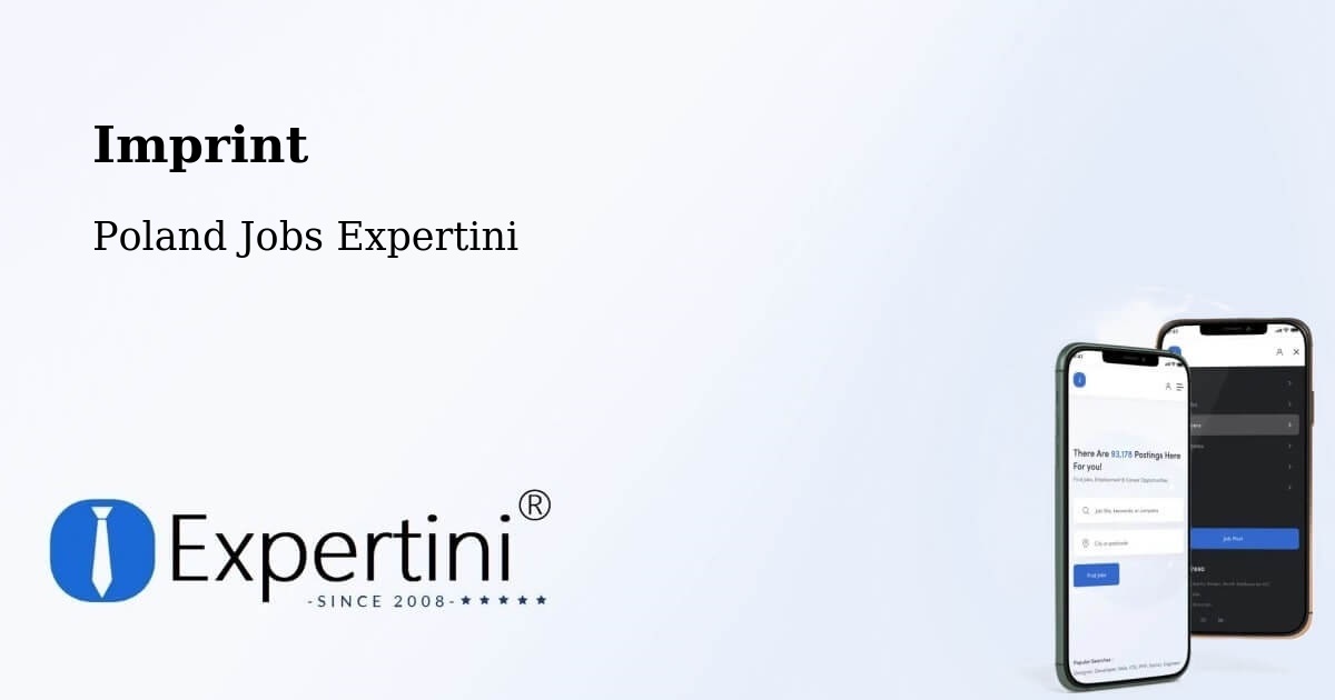 Imprint – Dębów - Poland Jobs Expertini