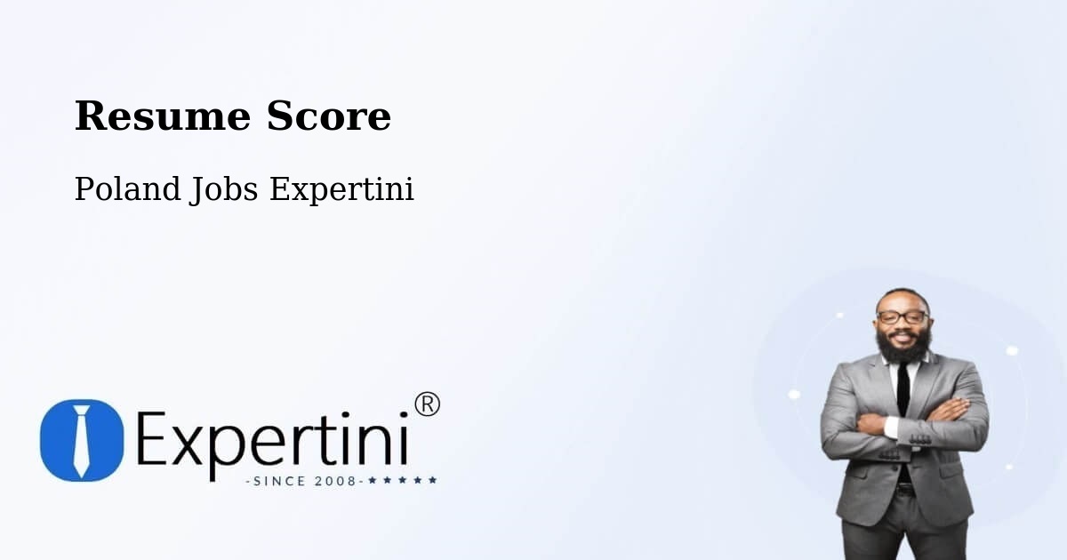 Resume Score & Job Description Match Tool – Dębów - Poland Jobs Expertini